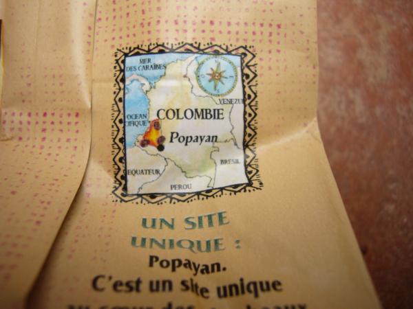Jacques Vabre - Popayan Columbie 250g - mapa